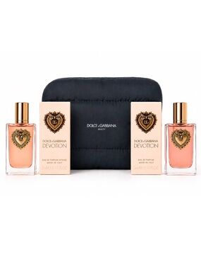 Dolce&Gabbana Mini Fragrance Gift Set with Black Puffer Cosmetic Bag